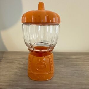 Orange Halloween Pumpkin Decoration Gum-ball Candy Jar